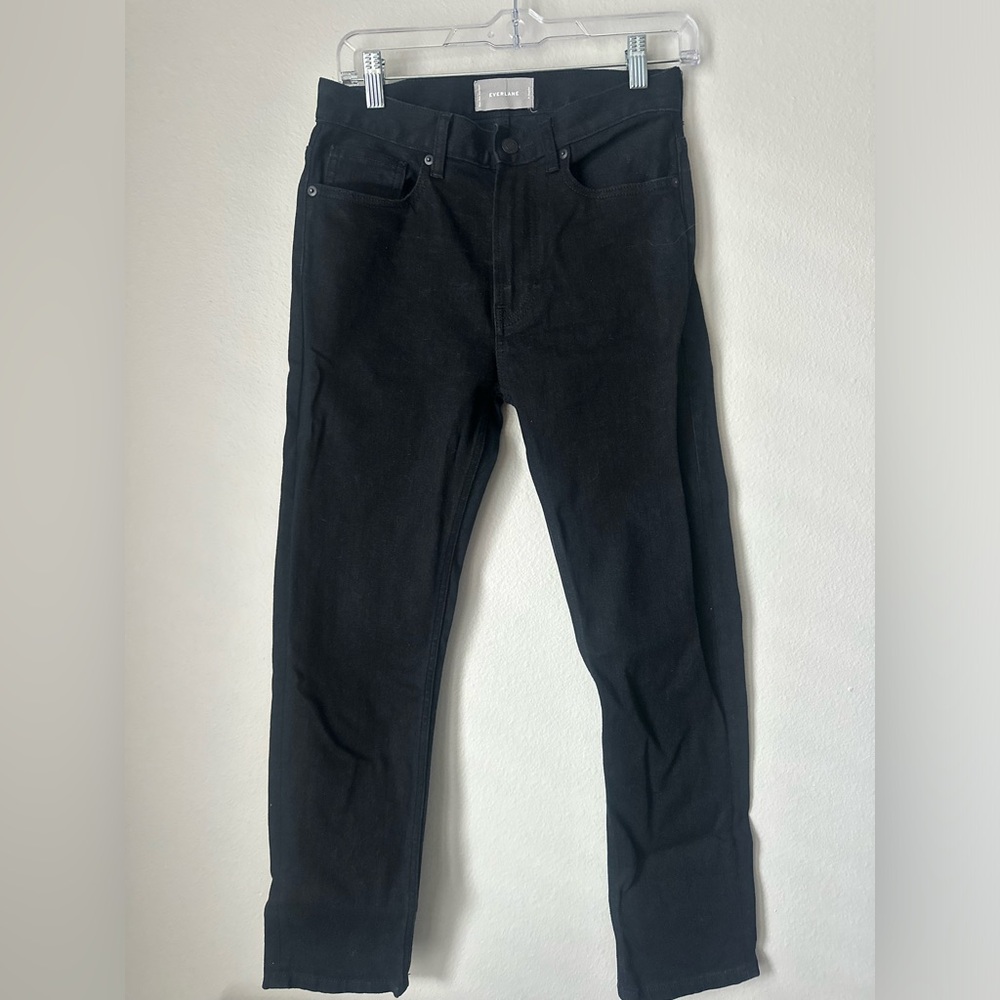 Everlane Boyfriend Black Denim Jeans size 25